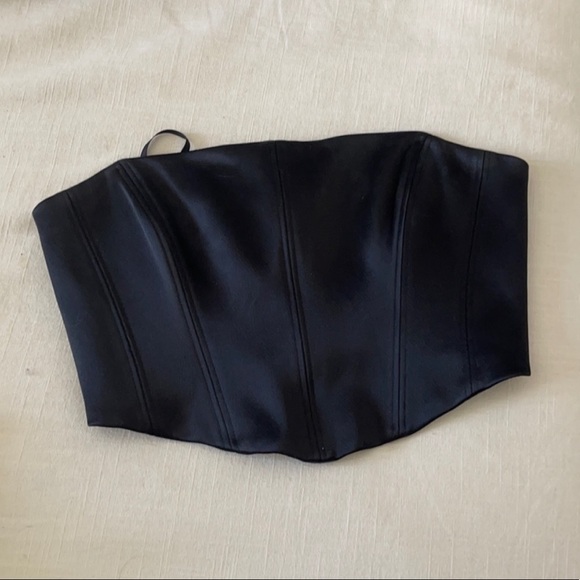 Aritzia Tops - Aritzia Black Corset Tube Blaze Top